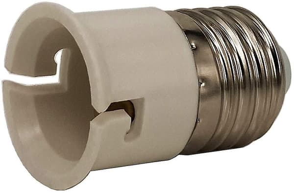 6 st E27 Adapter E27 till B22 Lampsockel Adapter Konverter, E27 till B22 Lampsockel