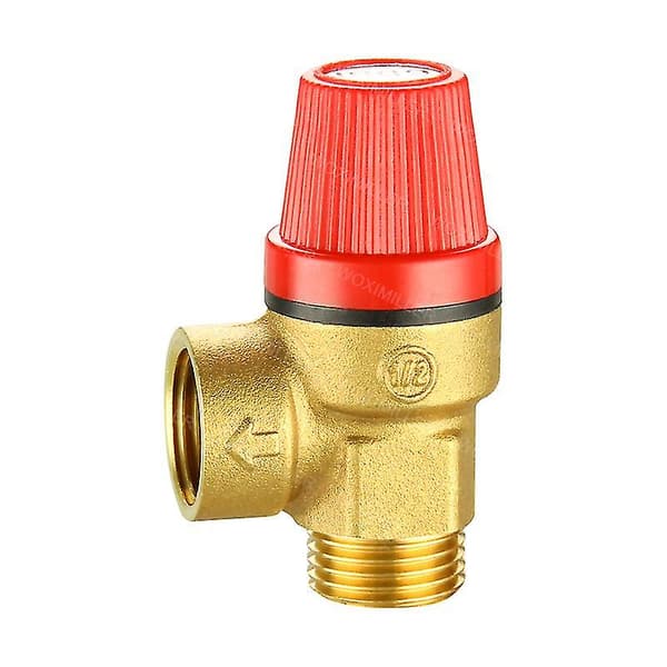 3 Bar Membran Säkerhetsventil Med Bakre Anslutning, 1/2\" Mf Threadgold+red-yu