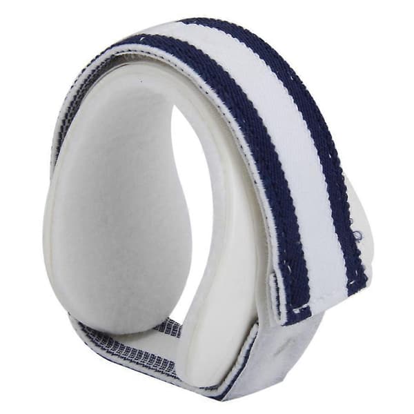 1 st Ajusterbart Tennisarmbåge Stöd Epicondylitis Spänne Smärtlindring Vit (L)