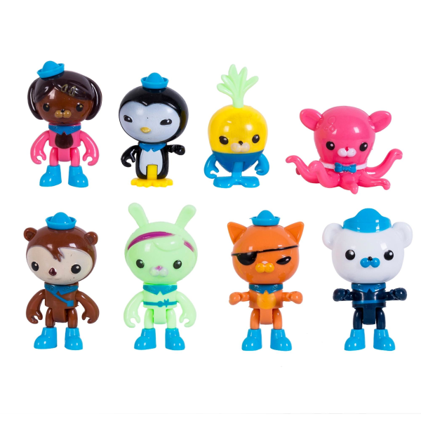 Suminiy.us 8-pack Octonauts Figurer 5-10cm Leksaker Barnacles Peso Kwazii Barnpresenter