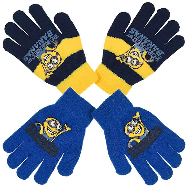 2-pack Minions Despicable Me Vantar Finger Vantar One Size Blå/Gul
