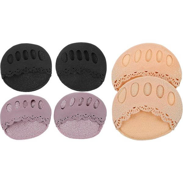 3 Par Toe Separator Sokker til Kvinder - Åndbare Toe Sokker, Toe Splitters, Toe Spacers