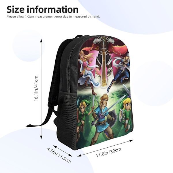 s2148The Legend Of Zelda Barnryggsäckar Skolväska Bokväska Casual Dagryggsäckar För Resor VandringzxDM3976