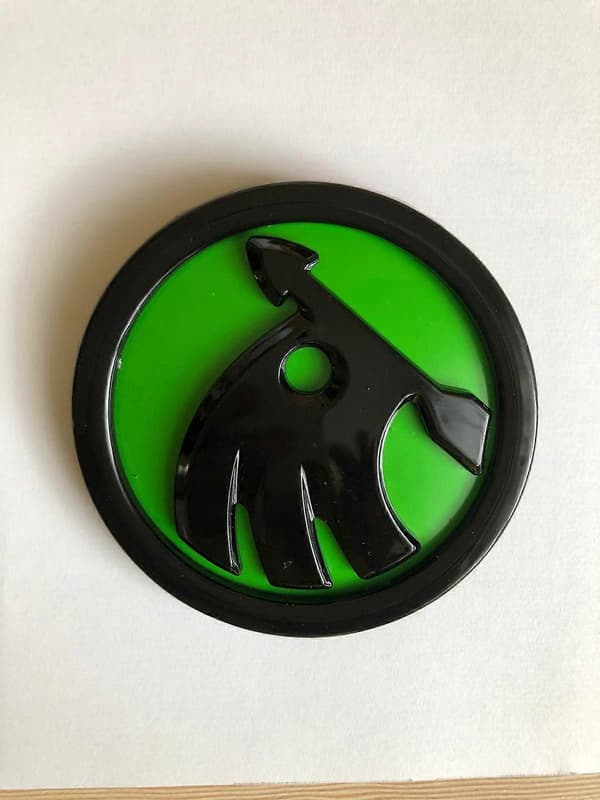 2 stk. Emblem Skoda Fabia Foran 90mm+bag 80mm