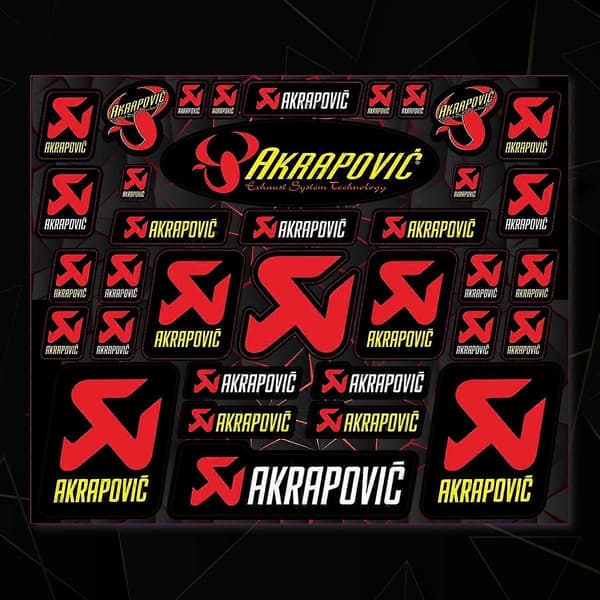 For Akrapovic Klistremerke Lyddemper Eksosrør Tank Logo Dekal