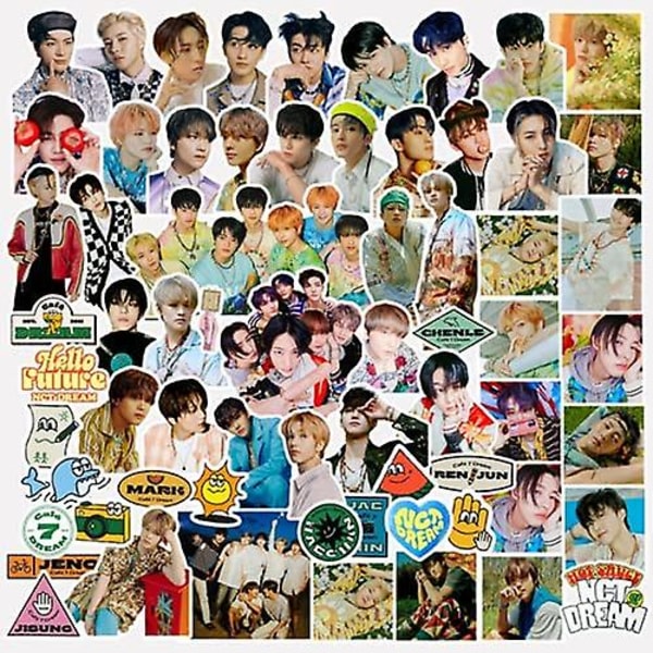 100 kpl NCT Dream Tarrapakkaus Hello Future Uusi Albumi Tarra Ei Toistu Tarra Kannettavat Tietokoneet, Macbook, Rullalaudat, Matkatavaralaukut, Autot, Pyörät, Makuuhuone