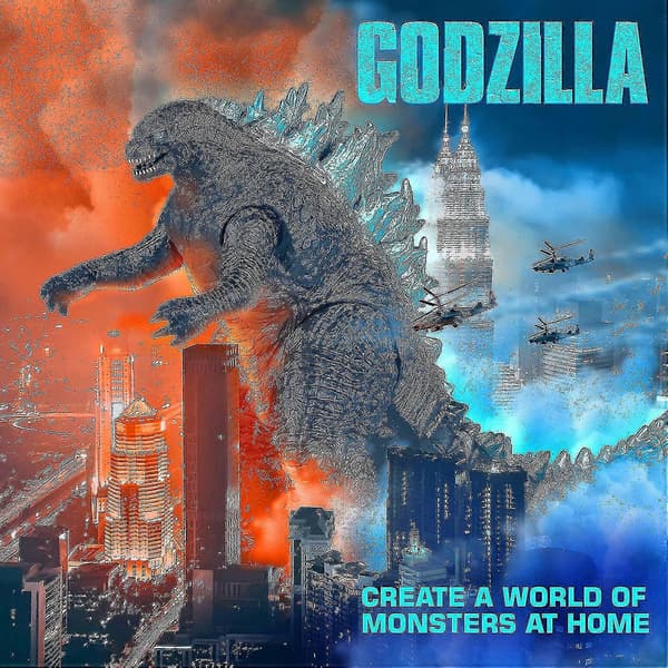 Dhrs 2021 Godzilla Actionfigur 12\" Hode Til Hale Actionfigur Leke For Gutter Og Jenter G