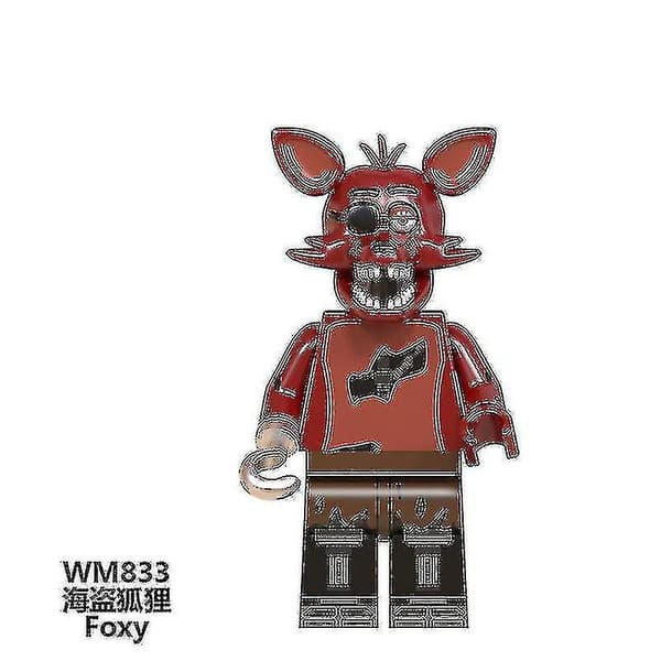8-pack Five Nights at Freddys Minifigurer Freddy Foxy Byggset