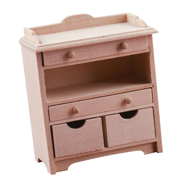 1/12 Dockhus Miniatyr Möbler Vardagsrum Förvarings Skåp Set