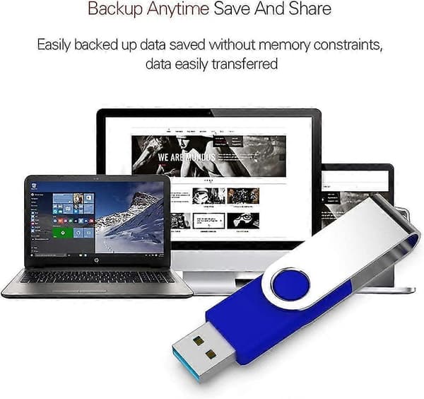 USB-minne 128GB USB 3.0 USB-sticka Vridbart minne Höghastighets Pen Drive