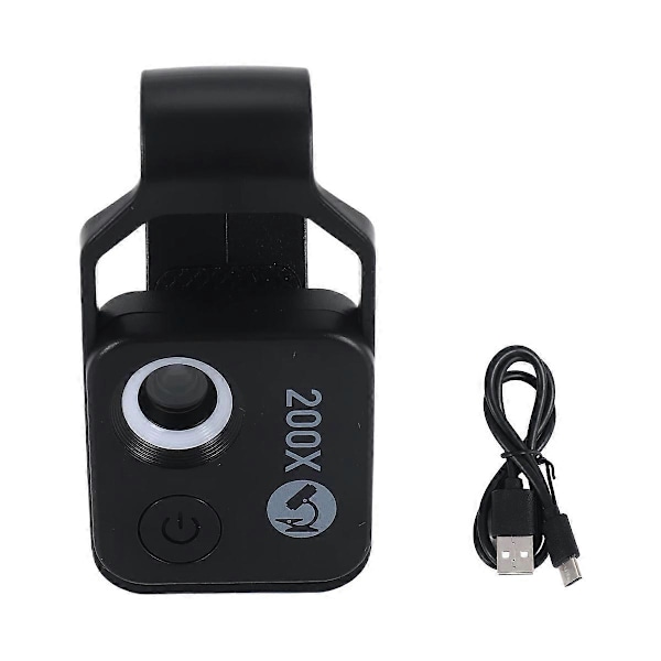 APEXEL 200X Mikroskoplinse Uten CPL Mobil LED svart