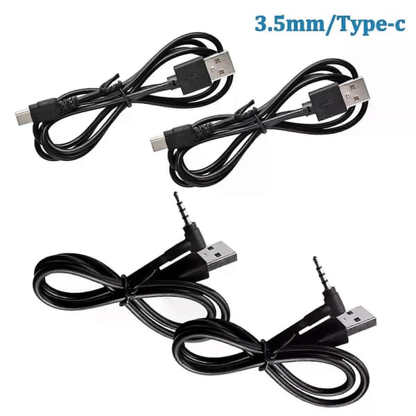1/2/4 stk. 35 mm/Type-C EJEAS V6 PRO V4 PLUS Motorsykkelhjelm Tilbehør USB-ladekabel for Vnetphone V6/V4 Bluetooth Intercom