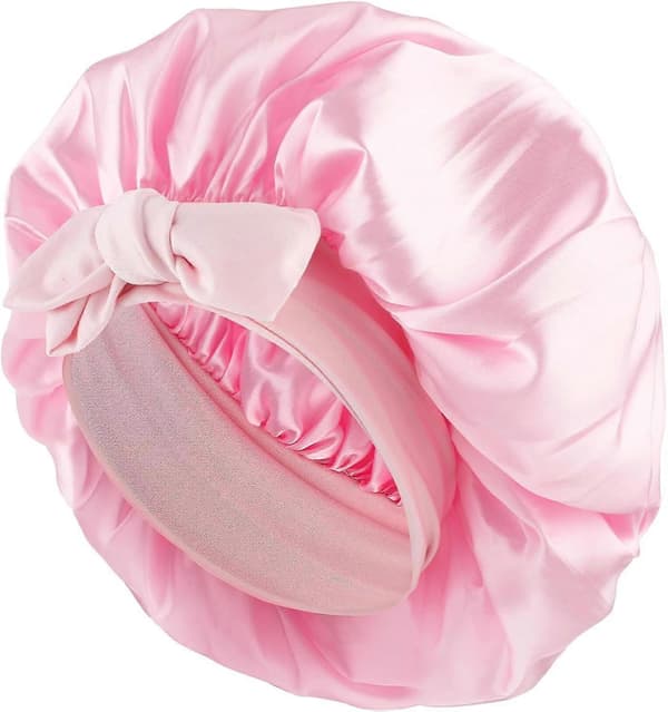 Silke Sovehette for Kvinner - Justerbar Satin Natthette