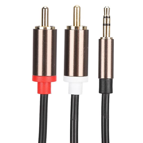 2-i-1 3,5 mm hane till 2RCA-kabel - 3 meter lång