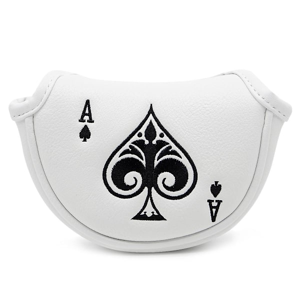 Golf Putter Cover Half Mallet Putter Headcover Magnetisk Klubbskydd för Odyssey