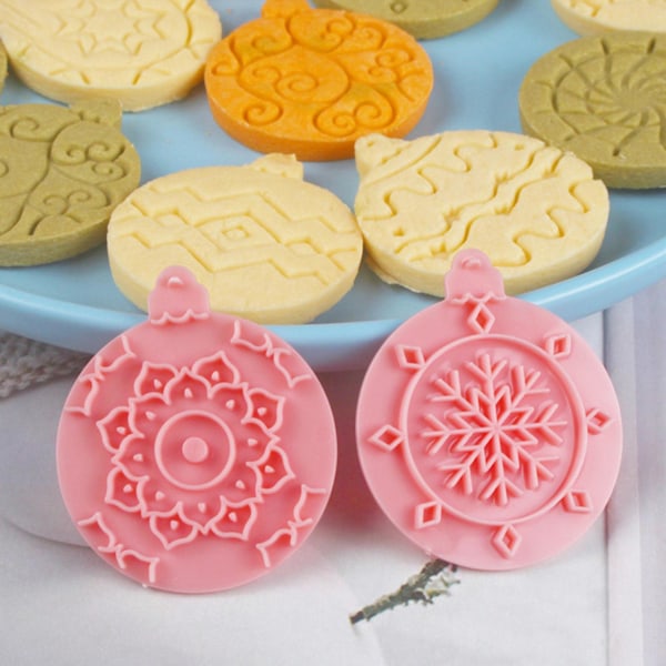 Julgranskulor Pepparkaksformar Diskmaskinsäker Press Fondant Kaktillverkare Form Köksbakverktyg