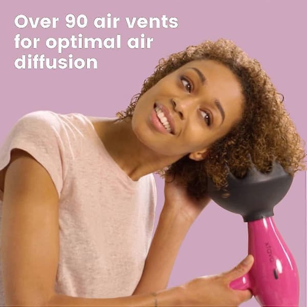 Black Orchid Stor Hår Diffuser För Lockigt Och Naturligt Hår