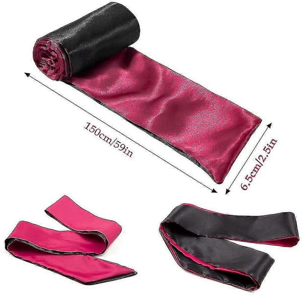 EVAGO Satin Ögonbindel, 2 Stycken Mask Ögonbindel Satin Ögonbindel Sömn, Ögonbindel