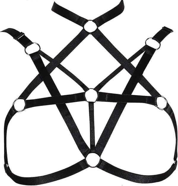 Dame Sele Elastisk Cupless Cage BH Udhulet Stropløs