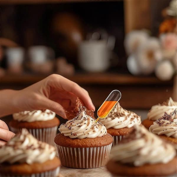 50 stk. 4 ml Cupcakes Engangs Plast Transfer Pipetter Stjerneform
