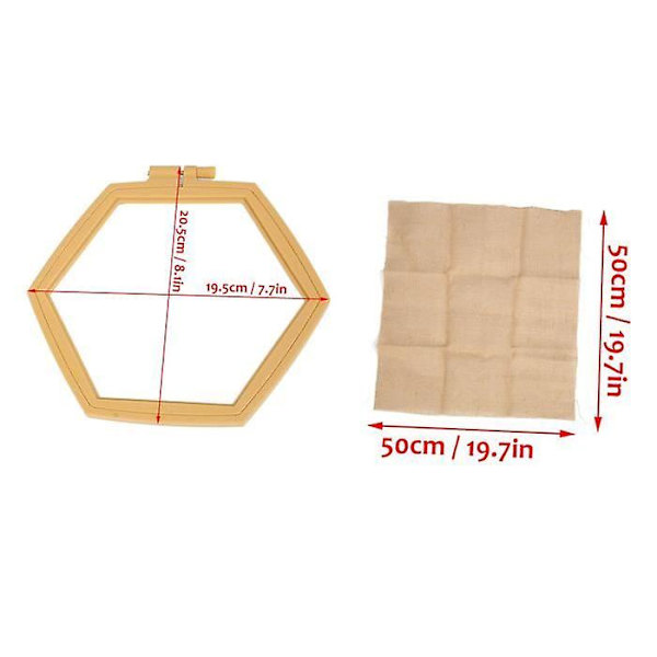 Punch Needle Startpaket Punch Needle Kit Hexagon Ram Glossy Ram Enkel Användning Punch Needle Kit