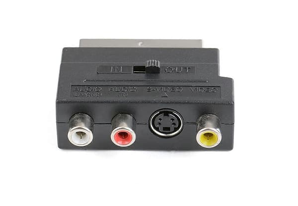 SCART-adapter - SCART til 3 RCA & S-Video adapterboks