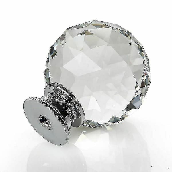 20 x Krystalknapper til Døre i Glas - Diamant Knapper til Skuffer - Kabinetsgreb