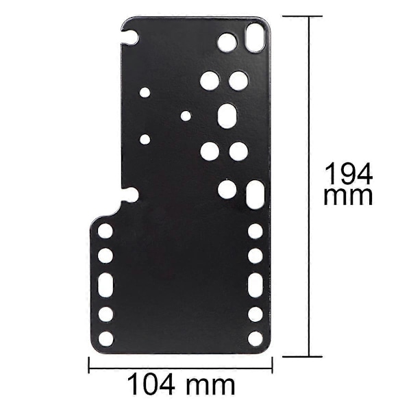 Svart metall SIM Racing Game USB handbromshållare fast fäste för handbroms