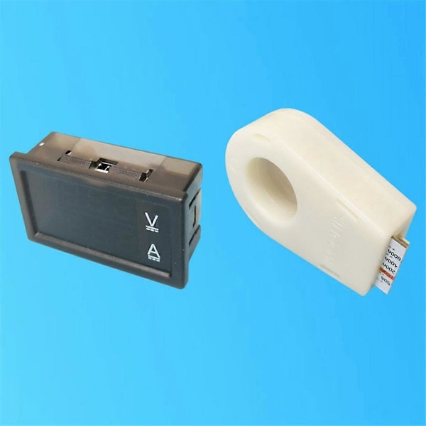 Hall Amperemeter Voltmeter DC 0-300V 200A Batteriövervakare LED Digital Strömspänningsmätare 12V 24V 36V