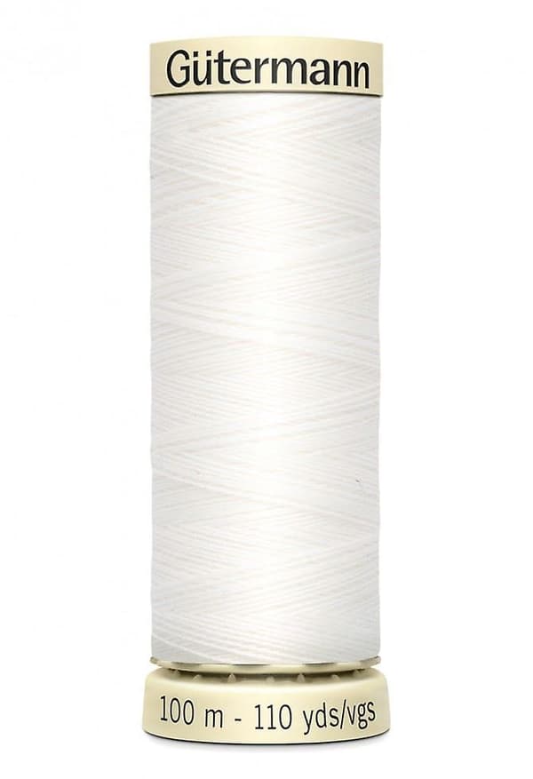 Gutermann Sew All Polyester Sytråd 100m Hvid 800 - pr. stk.
