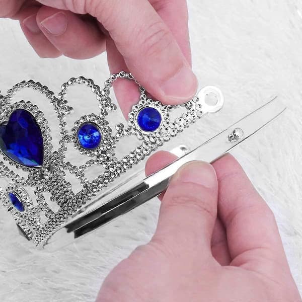 Sett med 8 Prinsesse Tiara Krone Jenter Prinsesse Tiara