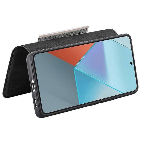 Avtakbart magnetisk lommebokdeksel for Kompatibel Xiaomi Redmi Note 13 Pro 5G/Poco X6 5G