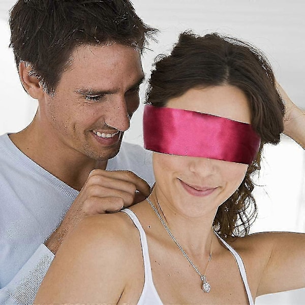 EVAGO Satin Øjenbind, 2 Stykker Maske Øjenbind Satin Øjenbind Søvn, Øjenbind