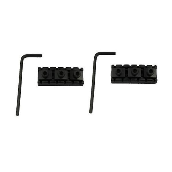 42 mm Guitar Metal String Lock Låsemøtrik til Elektrisk Guitar Tremolo Double Lock System, Sort