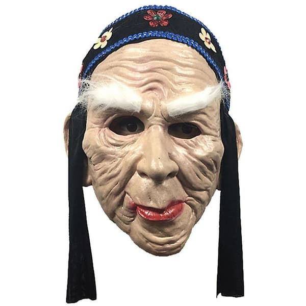Uutuus Halloween-asuun Latex-ihmispäänaamio Vanha Rouva