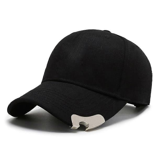 Svart flaskeåpner baseballhatt