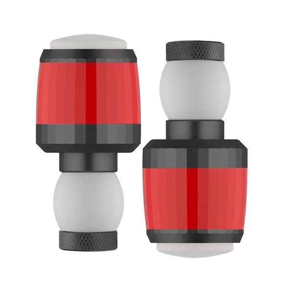 2 stk. Cykelstyr LED Lys Greb End Plugs Blinklys Blinklys Kørsel Tilbehør Sort