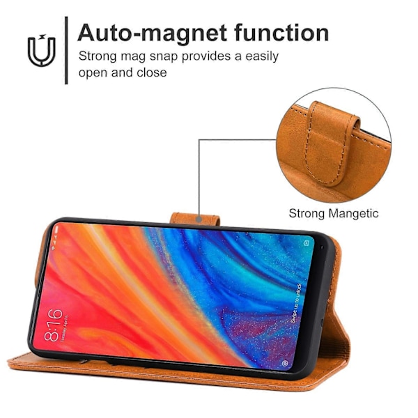 Nahkakotelo Xiaomi Mi Mix 2S -puhelimelle
