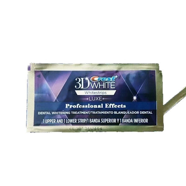 3D White Tandblekningsstrips Professional Effects Bleker Tänder, White Luxe 5 par