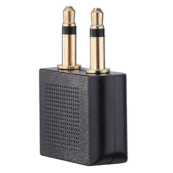 3-pak Flyadapter for Hodetelefoner, Gullbelagt Universal