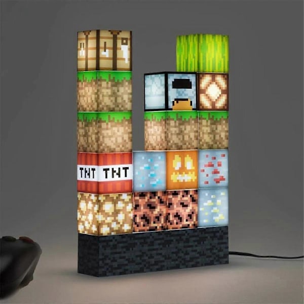 USB Sy Ljusblock Leksaker Intressant Lampa Kreativa Nymodig Lampa Leksaker Pojkar Fyrkantig Bloc