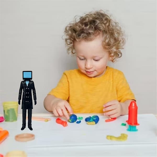 6-pack Skibidi Toalett Actionfigur Set Speldocka Figurleksaker Barnfödelsedagspresenter Julpresent