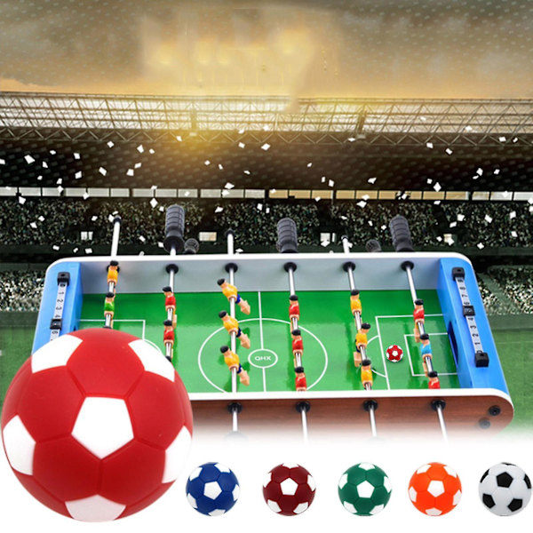 Bordfodbold 6 stk. Bordfodboldbolde 32mm Mini Fodboldbolde Udskiftning til Bordfodboldspil Tilbehør