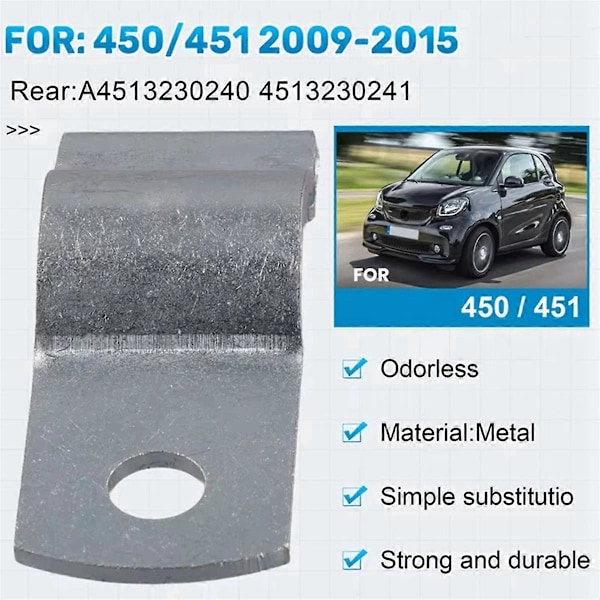 Auton KUMIKIINNIKKEET VAKAAJATANKO SMART 450/451 2009-2015 4513230241 4513230340