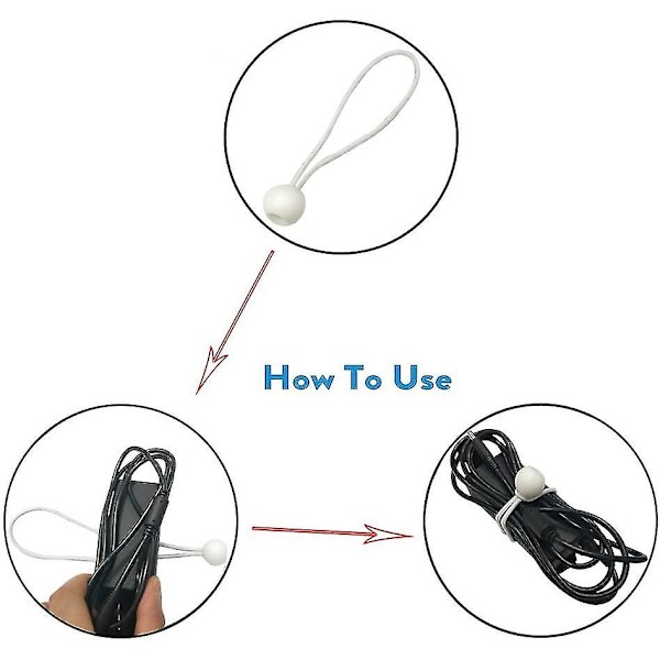 30 stk. Bungee-bolde, Markise-knapper, Heavy Duty, Tarp Bungee-snore, elastiske bånd til pavilloner, campingtelte, last