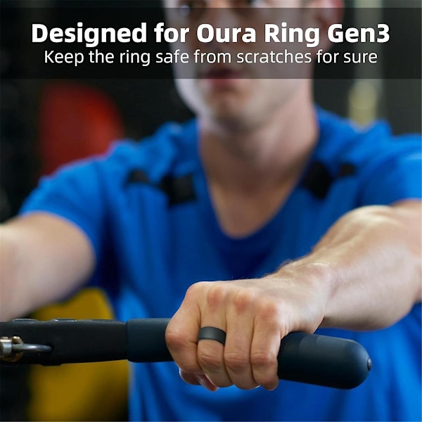 Silikon Ringbeskytter til Ring, 3-pak Elastisk Ringdæksel til Ring Gen 3 til Træning (S (6/7/