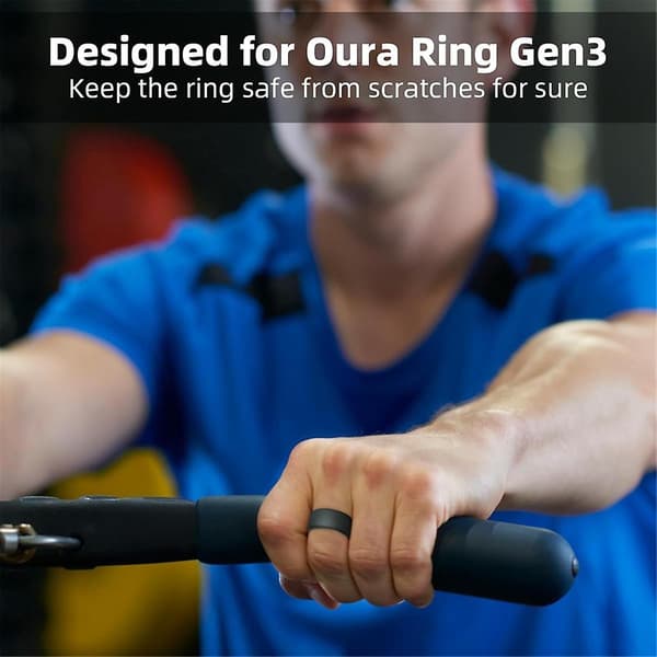 Silikonringbeskytter for Ring, 3-pakning Elastisk Ringdeksel for Ring Gen 3 for Trening (S (6/7/