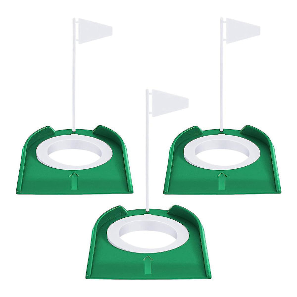 3 kpl Golf Putting Cup -harjoitusvälineet Golf-tarvikkeet Golf-harjoitusputterit muovilla
