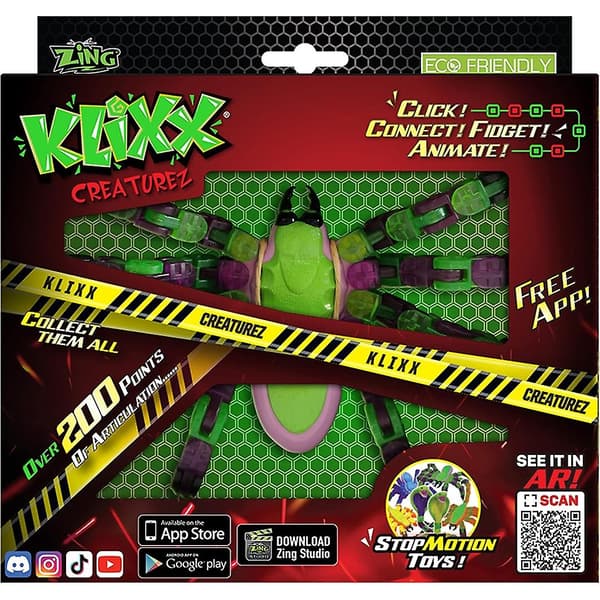 Klixx Creaturez Edderkop Blå eller Grøn