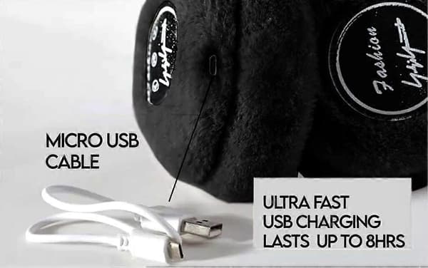 Trådløse Bluetooth 5.0 Genopladelige Over-Ear Hovedtelefoner Ørekopper (Sort)